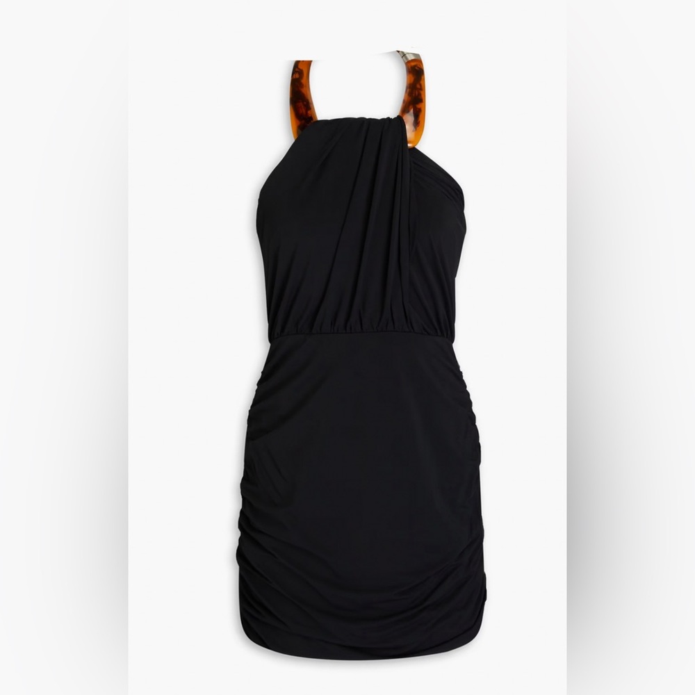Jonathan simkhai mirabella halter jersey mini dress